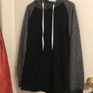 Black and gray hoodie